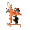 Hand operated earth auger gasoline hole digger
