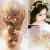 Import Handmade Bridal Hairpins With Crystals Pearl Wedding hair pin manufacturer golden leaf U shape Hair pins from China
