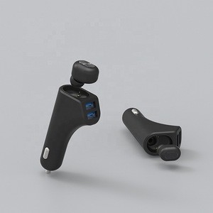 handsfree bluetooth car kit, dual usb car charger with bluetooth earphone