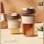 Import Handsome Glass Coffee Cups with Adorable Student Straws for Cute Design from China