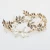 Import HB0068 JN Vintage Crystal Pearl Leaf Bow Wedding Gold Tiara Bridal Crown Headpiece Hair Accessories from China