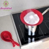 Heat resistant non-spill silicone cookware lid