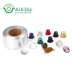 heat seal coffee pod liquid peanut olive oil foil cup pearl powder aluminum nespresso compatible epmpty coffee/tea capsule/pods