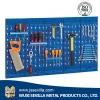 heavy duty metal display cases for tools with hanger and perforated panel
