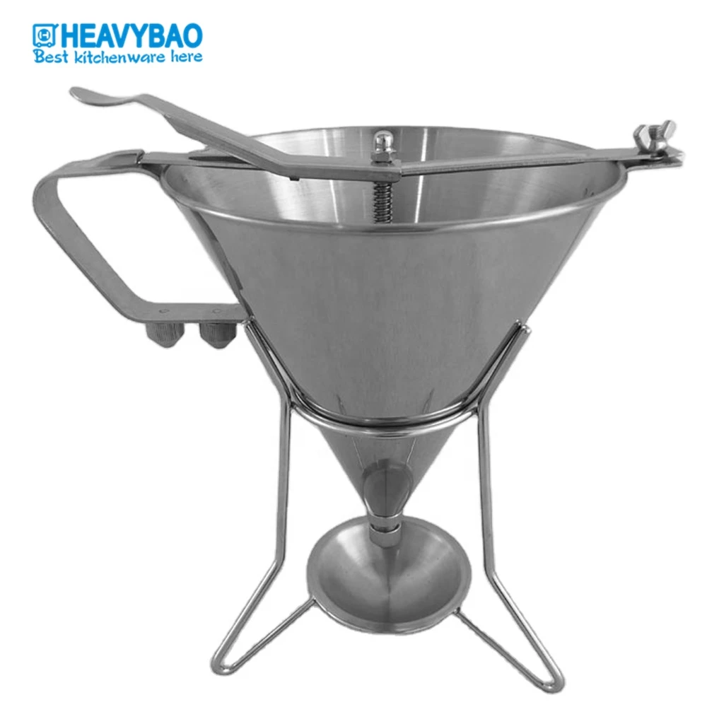 Heavybao New Design High Quality Kitchen Stainless Steel Oil Funnel