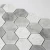 Import Hexagon shaped for wall and kitchen decoration by natural white carrara bianco white marble mosaic tiles from China