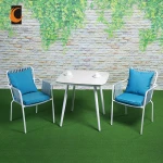 High Class Commercial Outdoor Metal Coffee-shop Cafe Chairs And Tables Restaurant Furniture