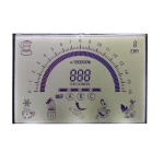 High Contrast 43 inch advertising 17 pin segment screen generator controller lcd display