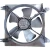 Import High degree of adaptation wide blades electric cooling radiator with aluminum fan from China