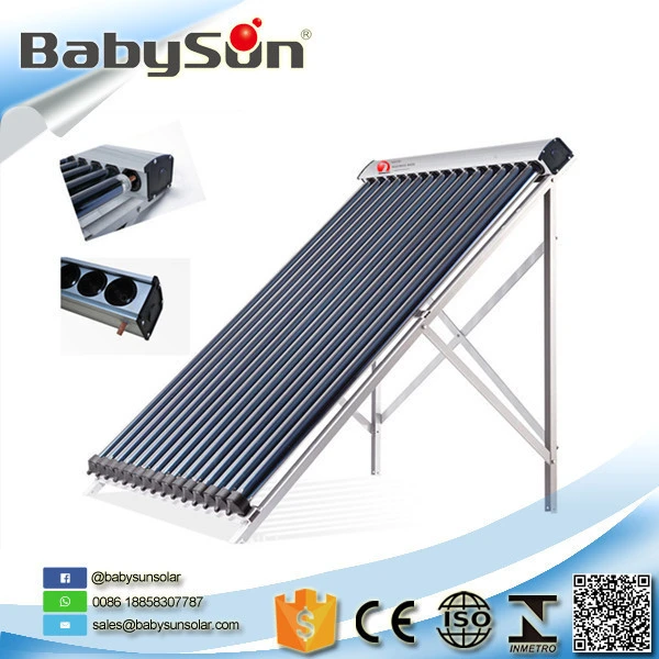 High Efficiency U-pipe vacuum tube solar thermal collector for projects