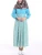 Import High Fashion Clothing Ethnic Print Hem Patch Kaftan Maxi Long Dress Islamic Clothing For Women from China