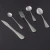 Import High-grade stainless steel spoon knife and fork long handle coffee ice spoon exquisite hotel home gift customized logo from China