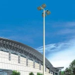 High mast lighting/lamp with winch