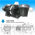 High power swimming pool equipment electric water pump swimming pool pump