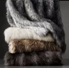 High Quality 100% polyester Warm Large Fur Throw Blankets Soft Faux Fur Blanket