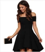High Quality Cheap Elegant Off Should Cute A Line Party Mini Dress