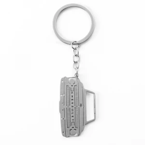 High quality custom stainless steel cutting car shape key ring keychains