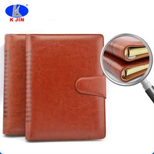 High quality customized gift office supply A5 PU cover notebook magnetic snap notebook