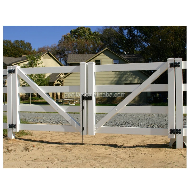 High Quality Durable Using Various Free Maintenance Uv Protection Vinyl Horse Fence