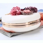 High quality fashion women bag flower ladies party evening bag