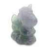 High Quality Healing Crystals Carving Crafts Natural Fluorite Rainbow Unicorn Figurine