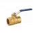Import High quality hot sale factory direct supply provided handle brass ball valve from China