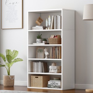 High Quality Modular plain Commercial Office Hotel Home MDF Decorative Bookshelf Bookcase