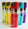 High quality Refillable electronic lighter with LED, LED electronic lighter