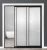 Import High Quality Security Anti Robbery Very Narrow Sliding Doors with Stainless Steel Screens Entry Doors Aluminum Frame + Glass from China