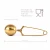 Import High Quality Stainless Steel Gold Color Tea Filter Strainer Ball Shape Tea Infuser from China
