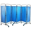 High quality stainless steel hospital bed screen curtain ward folding screen