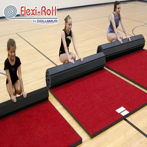 High quality USA Brand Dollamur roll out gymnastics floor/carpet gymnastics/flexiroll mat