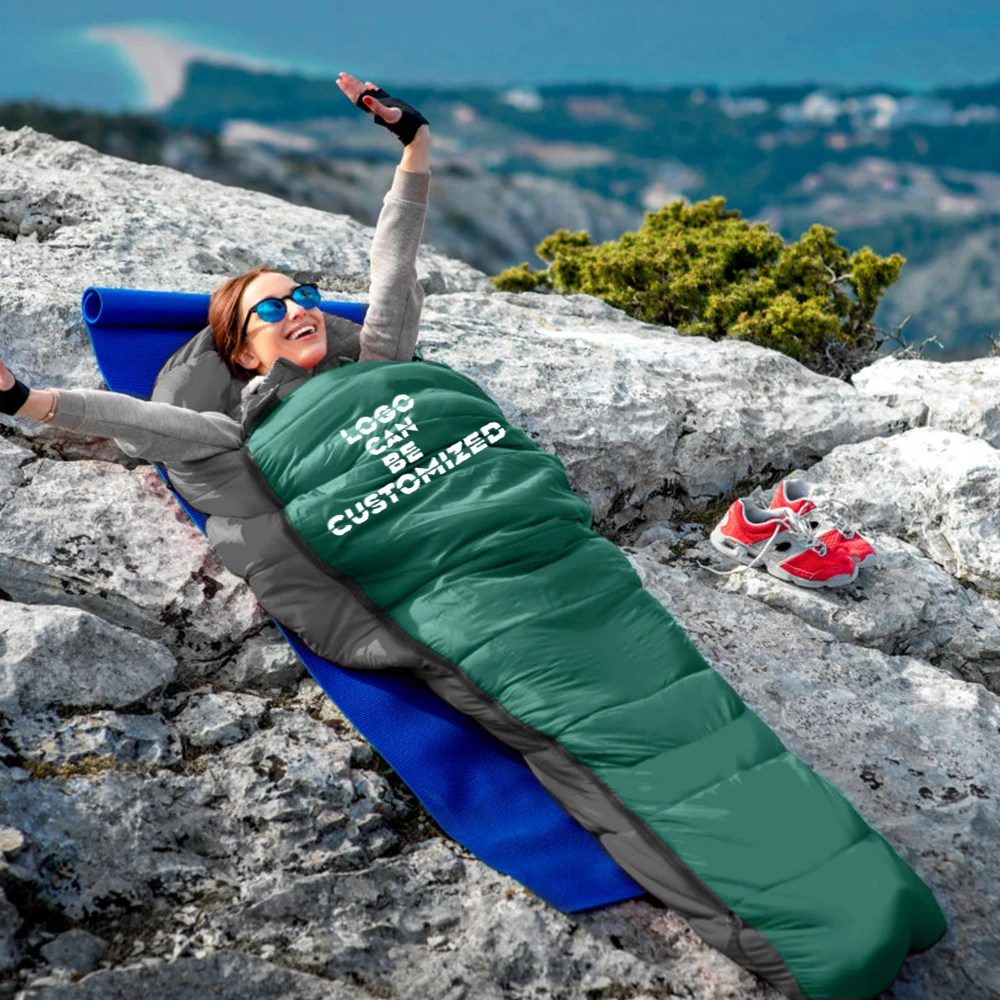High Quality Winter Army Sleeping Bag With Duck Goose Down