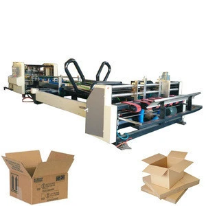high speed automatic carton box folder gluer packing machine price
