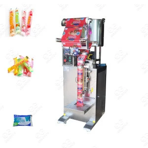 High Speed Liquid Honey Stick Packaging Filling Sealing Ice Pop Candy 3 Sides Sealing Honey Ice Lolly Packing Machine