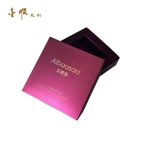Highly cost effective glitter paper gift packing purple electronic box