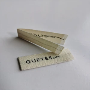 Hight Quality Custom Brand Label Natural Cotton Woven Labels For Clothing