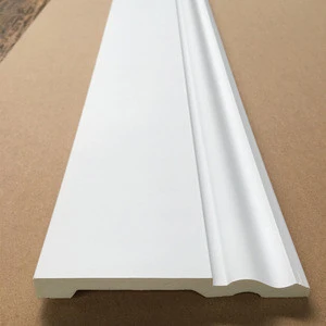 HN-8618C Interior Design PU Door Frame Panel Cornice Skirting Board Polyurethane Wall Baseboard Moulding