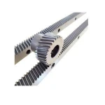 Hobbing standard forging steel dc motor rack and pinion gears