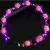 Import Holiday party Led light with garland head ring hair accessories Hawaiian flash led flower wreath headband from China