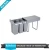 Import home appliance plastic waste container kitchen recycling pull out bin cabinet bin from China