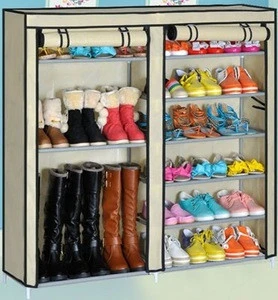 Homemade adjustable shoe rack