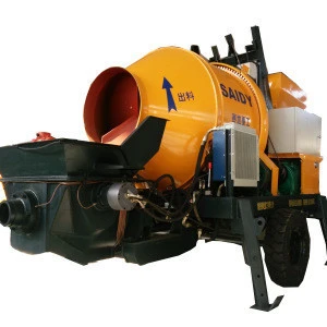 honest factory diesel motor stone concrete mixer pumping machine