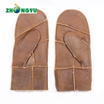 Horse Sheepskin Leather Gloves Equestrian Sheep Wool Gloves