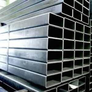 Hot dipped galvanized steel pipe rectangular section Q235 ST37 standard mild steel square pipe