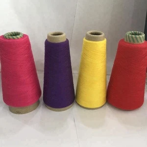 Hot Sale 21s/1 Dope Dyed Ring Spun Polyester Yarn