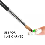 hot sale Acrylic Brush 100% Pure Kolinsky Hair Nail Brush Multi Function UV Gel Acrylic High Quality Aluminium Metal Handle