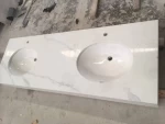 Hot Sale Bathroom Vanity Sink Artificial Stone Basin Countertops White Marble Hand Wash Basin