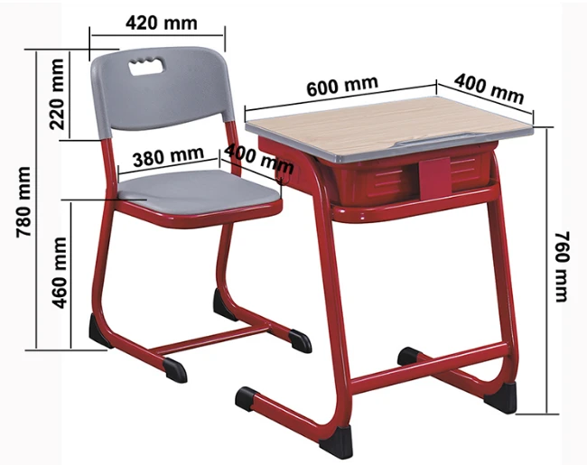 Hot Sale Cheap School Furniture Student Desk And Chair Classic Student Desk Adjustable school desk and chair