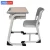 Import Hot Sale China Quality Warranty 3 YEARS Metal Plate Cheap Comfort School Desk And Chair school furniture from China